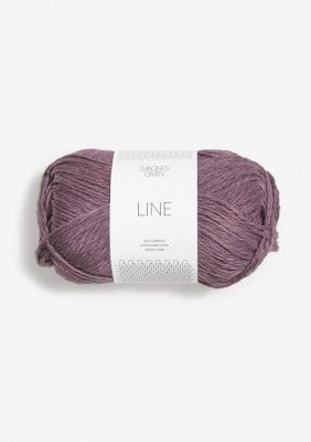 Sandnes Garn Line (Lys Aubergine 4361) 53% хлопок, 33% вискоза, 14% лен 50 гр/110 м